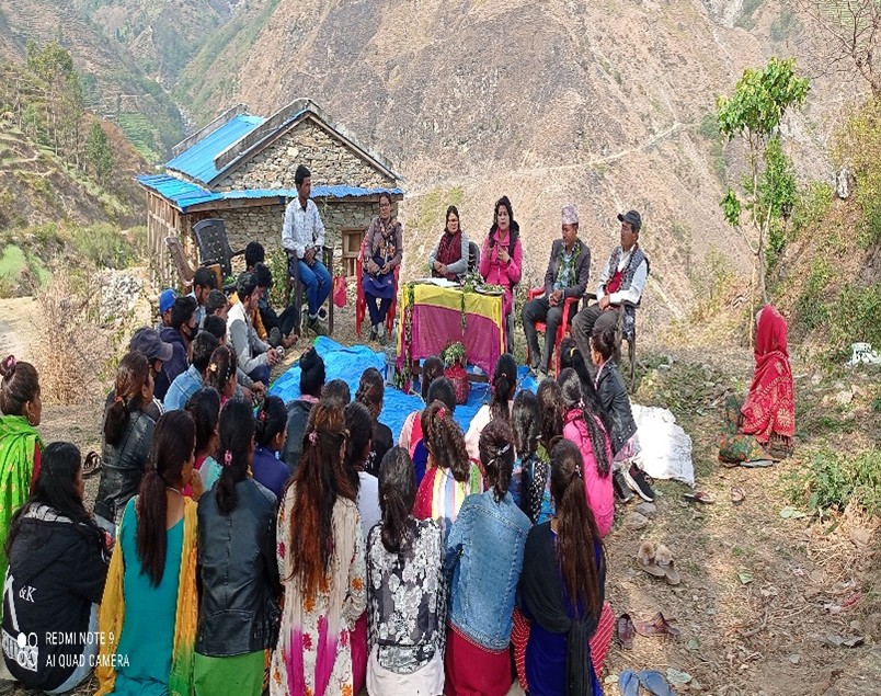 NWDF Monthly meeting of Child club in the Ward No.4 of Khaptad Chhededaha RM.
